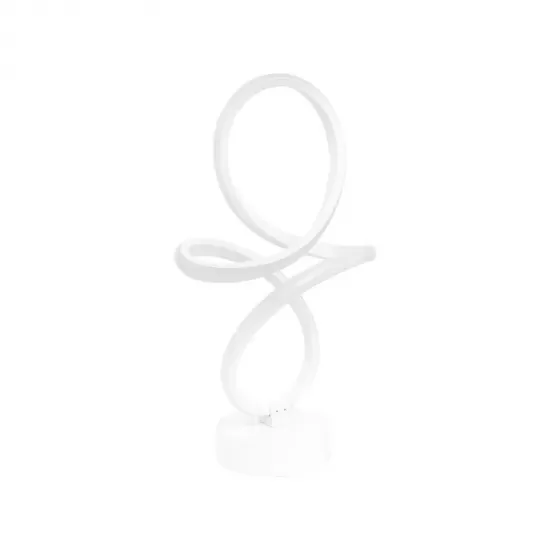 Veioza LED Cetia, 48W, Lumina Rece/Calda/Neutra, Metal si Acril, Alb