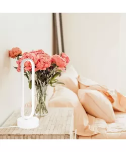 Veioza LED Creatoris, 30W, Lumina Rece/Calda/Neutra, Metal si Acril, Alb Veioza LED Creatoris, 30W, Lumina Rece/Calda/Neutra, Metal si Acril, Alb