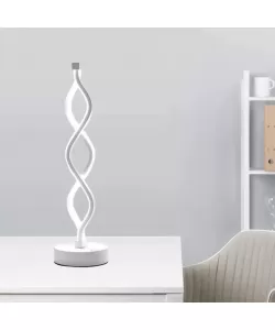 Veioza LED Genom, 36W, Lumina Rece/Calda/Neutra, Plastic si Metal, Alb Veioza LED Genom, 36W, Lumina Rece/Calda/Neutra, Plastic si Metal, Alb