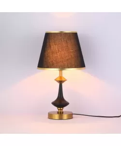 Veioza Shreya 1x E27 Negru Auriu Veioza Shreya 1x E27 Negru Auriu