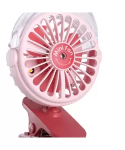 Mini Ventilator Portabil cu Umidificator si Cablu USB, Roz
