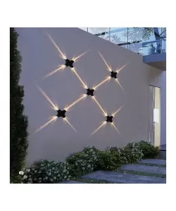 Aplica LED Pirius Exterior, 7W, Negru, 3000K, IP.65