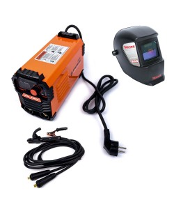 Aparat de Sudura - Invertor CAMPION 395A Portocaliu + Valiza de Transport + Masca de Sudura Profesionala