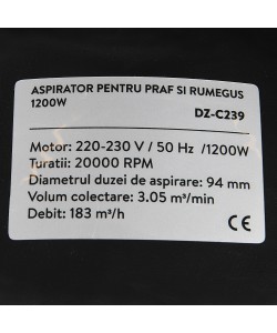 Aspirator pentru praf si rumegus 1100W