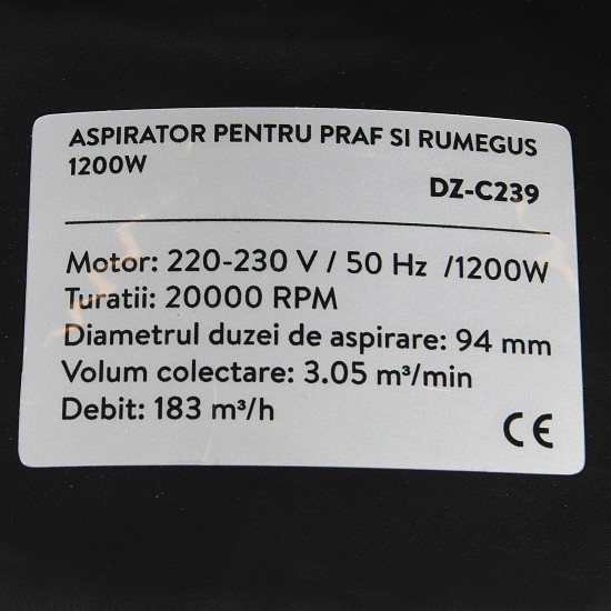 Aspirator pentru praf si rumegus 1100W