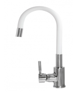 Baterie bucatarie Alba Pipa flexibila Monocomanda Cauciucata, Fleko FZXI-CW451 