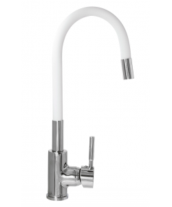 Baterie bucatarie Alba Pipa flexibila Monocomanda Cauciucata, Fleko FZXI-CW451 