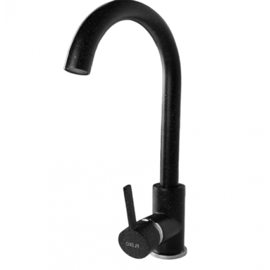 Baterie Fleko , Negru, pentru bucatarie, monocomanda , cartus ceramic 40mm FZXC-MD410