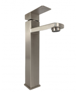 Baterie lavoar  din otel inoxidabil, Monocomanda, Racorduri incluse,MIXXUS KUB-001-HIGH