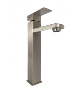 Baterie lavoar  din otel inoxidabil, Monocomanda, Racorduri incluse,MIXXUS KUB-001-HIGH