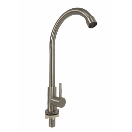 Baterie bucatarie apa rece SUS din otel inoxidabil, Monocomanda, Racorduri incluse, MIXXUS MONO-01.