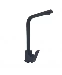 Baterie bucatarie din otel inoxidabil, Monocomanda, Racorduri incluse,MIXXUS KUB-011 BLACK Baterie bucatarie din otel inoxidabil, Monocomanda, Racorduri incluse,MIXXUS KUB-011 BLACK