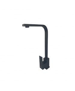 Baterie bucatarie  din otel inoxidabil, Monocomanda, Racorduri incluse,MIXXUS KUB-011 BLACK