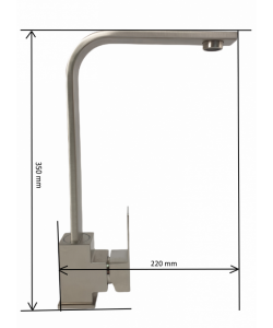 Baterie bucatarie  din otel inoxidabil, Monocomanda, Racorduri incluse,MIXXUS KUB-011