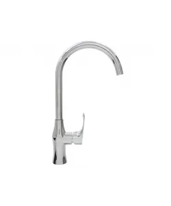 Baterie chiuveta bucatarie, Monocomanda, cartus ceramic 40mm, Racorduri incluse, inalta, Hi-Non 164-436