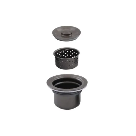 Chiuveta bucatarie BÖHM BH5050BA, inox alimentar SUS304, 500 x 500 x 220 mm, finisaj Negru, sifon inclus
