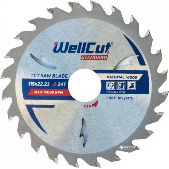 115X22.23 24T TCT SAW BLADE WELLCUT STANDARD 115X22.23 24T TCT SAW BLADE WELLCUT STANDARD