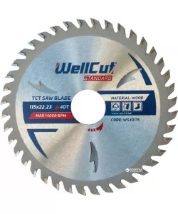 115X22.23 40T SAW BLADE WELLCUT STANDARD 115X22.23 40T SAW BLADE WELLCUT STANDARD