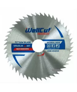 125X22.23 48T WITHOUT TCT SAW BLADE WELLCUT STANDARD 125X22.23 48T WITHOUT TCT SAW BLADE WELLCUT STANDARD