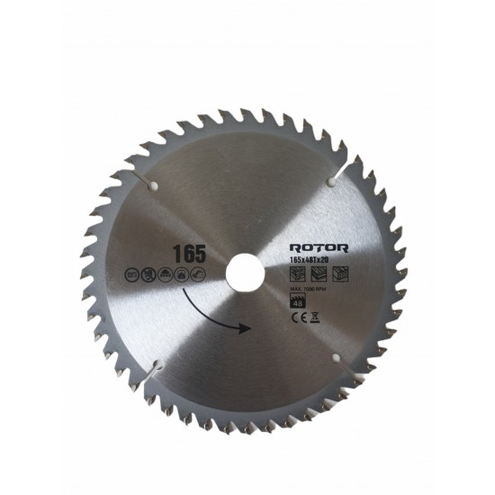 165x20 48T disc de taiat lemnul ROTOR