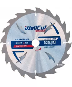 185X20 20T SAW BLADE WELLCUT STANDARD 185X20 20T SAW BLADE WELLCUT STANDARD