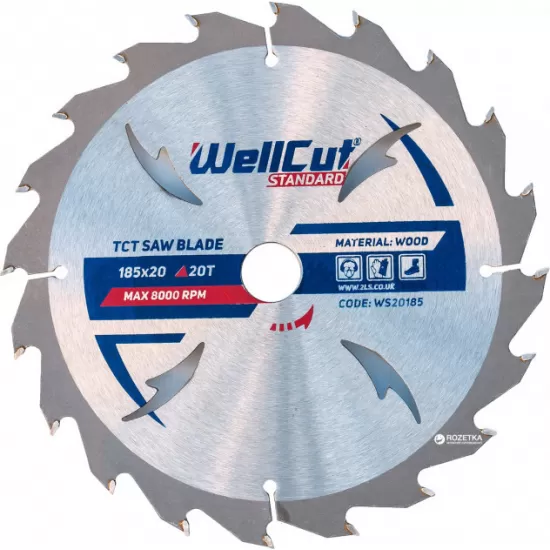 185X20 20T SAW BLADE WELLCUT STANDARD 185X20 20T SAW BLADE WELLCUT STANDARD