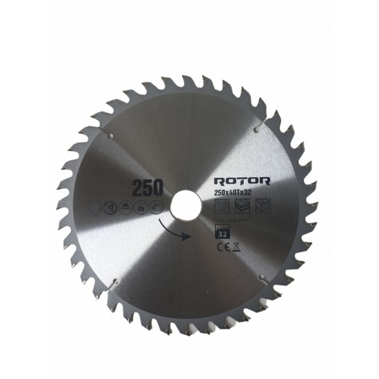 250X32 40T disc de taiat lemnul ROTOR