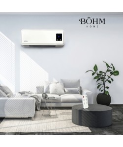 Aeroterma de perete BH2000 BÖHM , doua trepte de putere 1000/2000W, Timer 1-12 H , suprafata de incalzire 20-25 m²