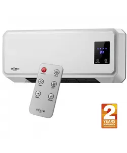 Aeroterma de perete BH2000 BÖHM , doua trepte de putere 1000/2000W, Timer 1-12 H , suprafata de incalzire 20-25 m² Aeroterma de perete BH2000 BÖHM , doua trepte de putere 1000/2000W, Timer 1-12 H , suprafata de incalzire 20-25 m²