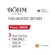 Aeroterma electrică BFH-801 BÖHM , 3 trepte de putere 750/1000/2000W , suprafata de incalzire 20-25 m²