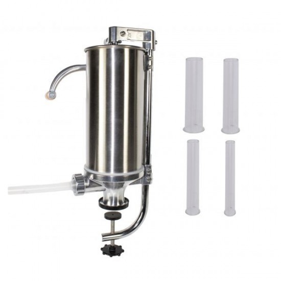 Aparat Carnati Elefant KY-2008CB, 4 kg, metal/inox, Vertical 4 palnii, prindere de masa
