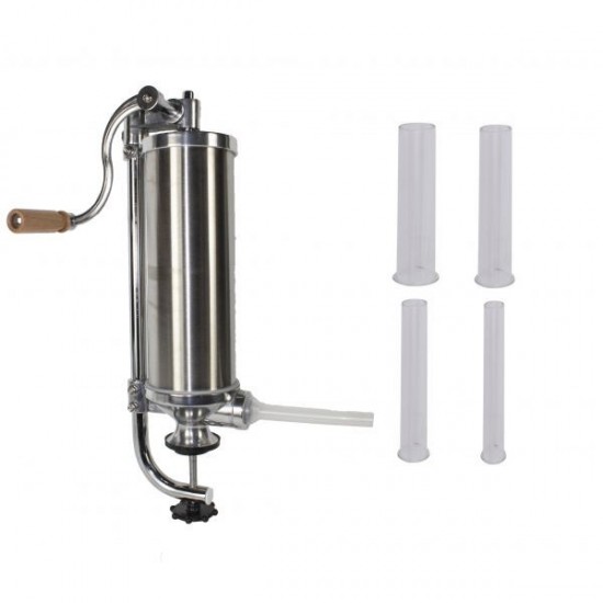 Aparat de facut Carnati Elefant KY-2005C, 2,5 kg, metal/inox, Vertical 4 palnii, prindere de masa