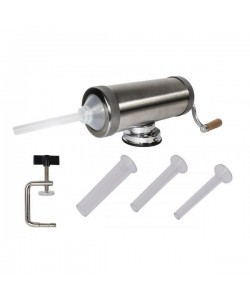 Aparat de umplut Carnati Elefant KY-2005S, 2.5 kg, INOX ALIMENTAR, Orizontal 3 palnii