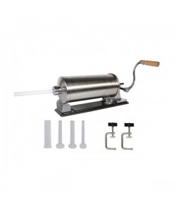 Aparat de umplut Carnati Elefant KY-2006PA, 3 kg, metal/inox, Orizontal/Rabatabil 4 palnii, prindere de masa