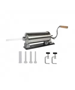Aparat de umplut Carnati Elefant KY-2006PA, 3 kg, metal/inox, Orizontal/Rabatabil 4 palnii, prindere de masa Aparat de umplut Carnati Elefant KY-2006PA, 3 kg, metal/inox, Orizontal/Rabatabil 4 palnii, prindere de masa