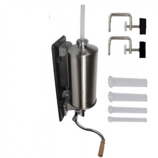 Aparat facut Carnati Elefant KY-2010PA, 5,5 kg, metal/inox, Orizontal/Rabatabil 4 palnii, prindere de masa