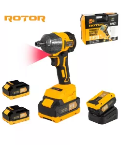 Autofiletanta cu impact pe acumulator ROTOR RIW21, 21 V /3 Ah, 320 Nm 2200 rot/min, 3300 BPM Autofiletanta cu impact pe acumulator ROTOR RIW21, 21 V /3 Ah, 320 Nm 2200 rot/min, 3300 BPM