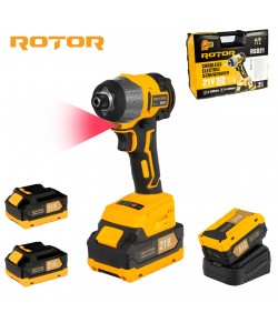 Autofiletanta cu impact pe acumulator ROTOR RSD21, 21 V /3 Ah, 240 Nm,2200 rot/min, 3400 BPM
