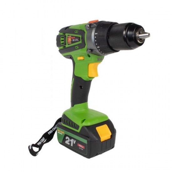 Autofiletanta cu percutie Procraft PA214, 21 V, 4 Ah, 60 Nm, 1500rpm, Mandrina metalica