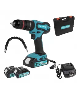 Autofiletanta cu percutie Rotor AS21LI, 21 V, 2 Ah, prelungitor flexibil, 32 Nm, 1150 RPM Autofiletanta cu percutie Rotor AS21LI, 21 V, 2 Ah, prelungitor flexibil, 32 Nm, 1150 RPM