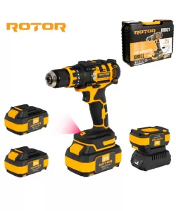 Autofiletanta pe acumulator ROTOR RDB21 21 V /3 Ah, 1350 Rot/min, 18+1, 30 Nm, Brushless Autofiletanta pe acumulator ROTOR RDB21 21 V /3 Ah, 1350 Rot/min, 18+1, 30 Nm, Brushless