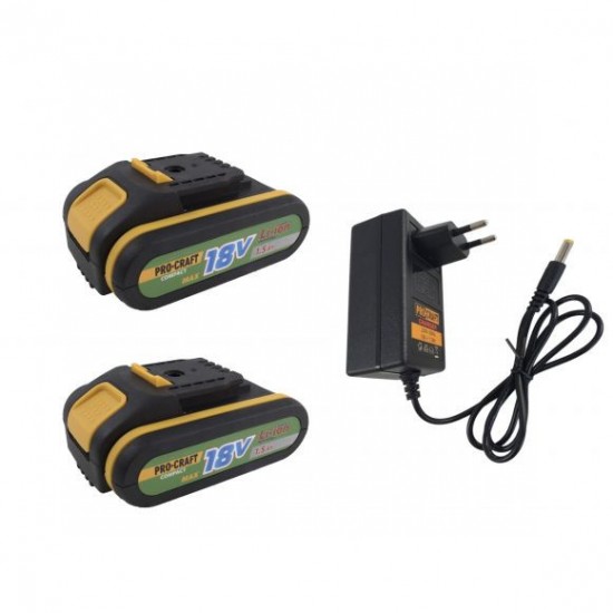 Autofiletanta Procraft Compact PA18C, 18V, 1.5 Ah 2 acumulatori