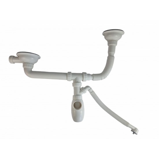 B710V Sifon pentru chiuveta-dubla