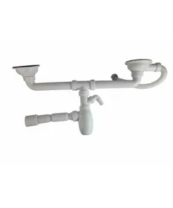 B731V Sifon universal pentru chiuveta dubla 1 1/2 B731V Sifon universal pentru chiuveta dubla 1 1/2