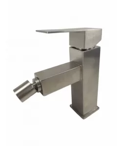 Baterie bideu MIXXUS KUB-002 din otel inoxidabil, Cap pipa 360 grade, Monocomanda, Racorduri incluse