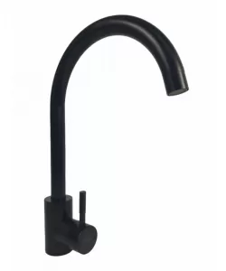 Baterie bucatarie MIXXUS SUS-011 BLACK din otel inoxidabil, Monocomanda, Racorduri incluse