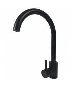 Baterie bucatarie MIXXUS SUS-011 BLACK din otel inoxidabil, Monocomanda, Racorduri incluse