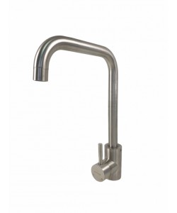 Baterie bucatarie MIXXUS SUS-011-G din otel inoxidabil, Monocomanda, Racorduri incluse