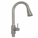 Baterie bucatarie MIXXUS SUS-014-B din otel inoxidabil, Monocomanda, Racorduri incluse