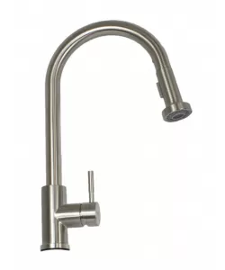 Baterie bucatarie MIXXUS SUS-014-A din otel inoxidabil, Monocomanda, Racorduri incluse